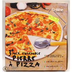 NEW CUISINE 3 PC PIZZA STONE SET