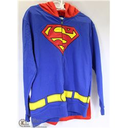NEW ADULT SIZE MED. SUPERMAN ZIPPERED