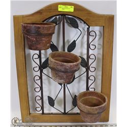 WALL MOUNT FLOWER POT DECORATION