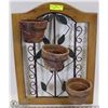 Image 1 : WALL MOUNT FLOWER POT DECORATION