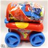 Image 1 : PULL MEGA BLOCKS KIDS WAGON W/BLOCKS