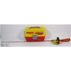 DISNEY PIXTAR KIDS FISHING BOX & ROD