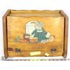 Image 1 : ANTIQUE WOODEN BREAD BIN