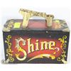 Image 1 : VINTAGE SHOE SHINE 5CENT SHOE SHINING BOX