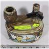 Image 1 : VINTAGE PIPE AND ASHTRAY POTTERY LIQUOR