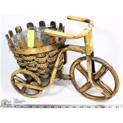 WOOD TRICYCLE FLOWER PLANTER