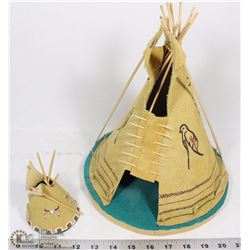 HANDCRAFTED NATIVE LEATHER TEEPEES
