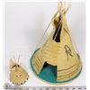 Image 1 : HANDCRAFTED NATIVE LEATHER TEEPEES