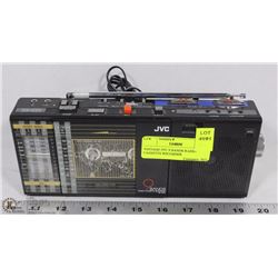 VINTAGE JVC 9 BANDS RADIO CASSETTE RECORDER