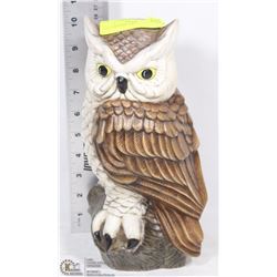 TALL CERAMIC OWL