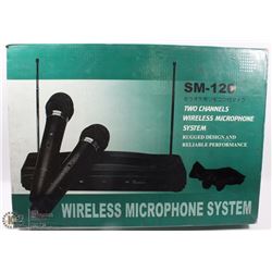 TWO CHANNEL WIRELESS MICROPHONE SYSTEM