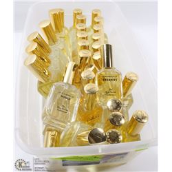 BIN OF 30 BOTTLES OR REPLICA PERFUMES