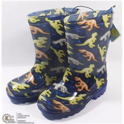 PAIR OF "BOYS" LITE UP RUBBER BOOTS SIZE 8