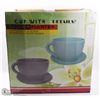 Image 1 : CUP AND SAUCER PLANTERS