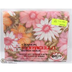 CANNON MONTICELLO QUEEN FLAT SHEET