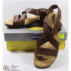 DR SCHOLLS LADIES LEATHER SANDLES SIZE 7.5