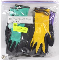 4PK UNISEX FOAM LATEX RUBBER GLOVES