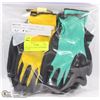Image 1 : 4PK UNISEX FOAM LATEX RUBBER GLOVES