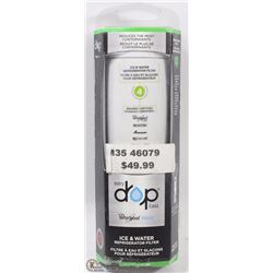 WHIRLPOOL ICE AND WATER REFRIGERATOR FILTER