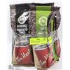 Image 1 : 5 TIM HORTONS DARK ROAST 400G  AND DECAF. COFFEE