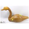 Image 1 : LARGE WOOD CARVED GOOSE 22"LONGX12" HIGH