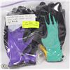 Image 1 : 4PK UNISEX FOAM LATEX RUBBER GLOVES