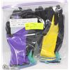 Image 1 : 4PK UNISEX FOAM LATEX RUBBER GLOVES