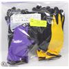 Image 1 : 4PK UNISEX FOAM LATEX RUBBER GLOVES