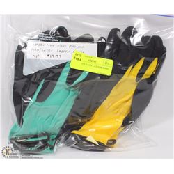 4PK UNISEX FOAM LATEX RUBBER GLOVES