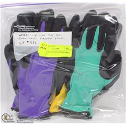 4PK UNISEX FOAM LATEX RUBBER GLOVES