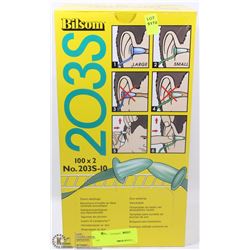 BOX OF 100 SET OF EARPLUGS