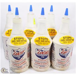 LOT OF 6, 700ML BOTTLES OF LUCAS TRANSMISSION FIX