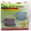Image 1 : CUP & SAUCER PLANTERS