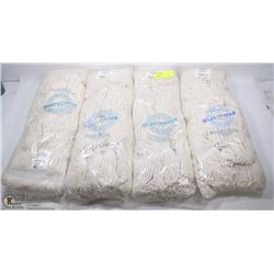 LOT OF 4 COTTON MOPHEADS