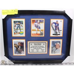 MARK MESSIER EDMONTON OILERS FRAMED CARDS