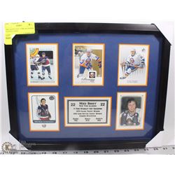MIKE BOSSY NEW YORK ISLANDERS FRAMED CARDS