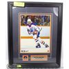 Image 1 : FRAMED MATTED WAYNE GRETZKY PRINT DISPLAY 14X17