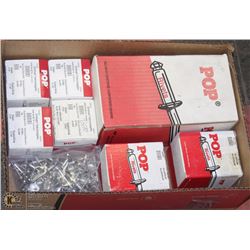 BOX OF ASSORTED STEEL RIVOTS