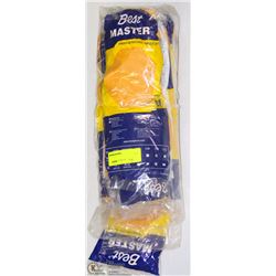 LOT OF 12 PAIRS OF RUBBER LATEX GLOVES SIZE LARGE