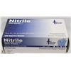 Image 1 : BOX OF 100 NITRILE POWDERED LATEX GLOVES SIZE MED