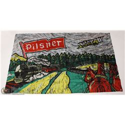 PILSNER DOUBLE SIDED FLAGS SIZE 5 FT X 3 FT