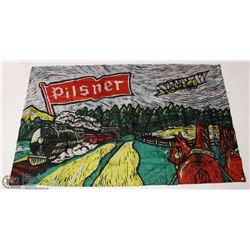 PILSNER DOUBLE SIDED FLAGS SIZE 5 FT X 3 FT