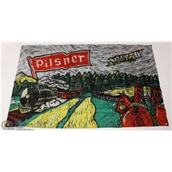 PILSNER DOUBLE SIDED FLAGS SIZE 5 FT X 3 FT