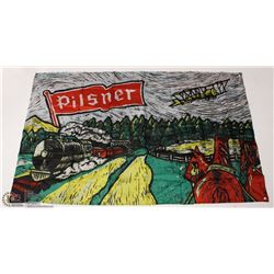 PILSNER DOUBLE SIDED FLAGS SIZE 5 FT X 3 FT