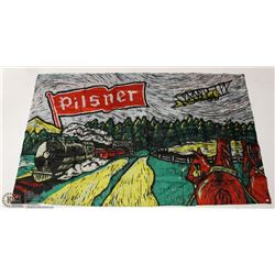 PILSNER DOUBLE SIDED FLAGS SIZE 5 FT X 3 FT