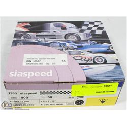 BOX OF 50 COUNT OF 6 11/16" 800 GRIT SANDING DISK