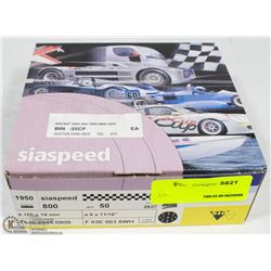 BOX OF 50 COUNT OF 6 11/16" 800 GRIT SANDING DISK