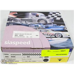 BOX OF 50 COUNT OF 6 11/16" 800 GRIT SANDING DISK