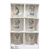 Image 1 : SET OF 6 TUMBLERS - 25TH SILVER ANNIVERSARY