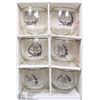 Image 1 : SET OF 6 TUMBLERS - 25TH SILVER ANNIVERSARY